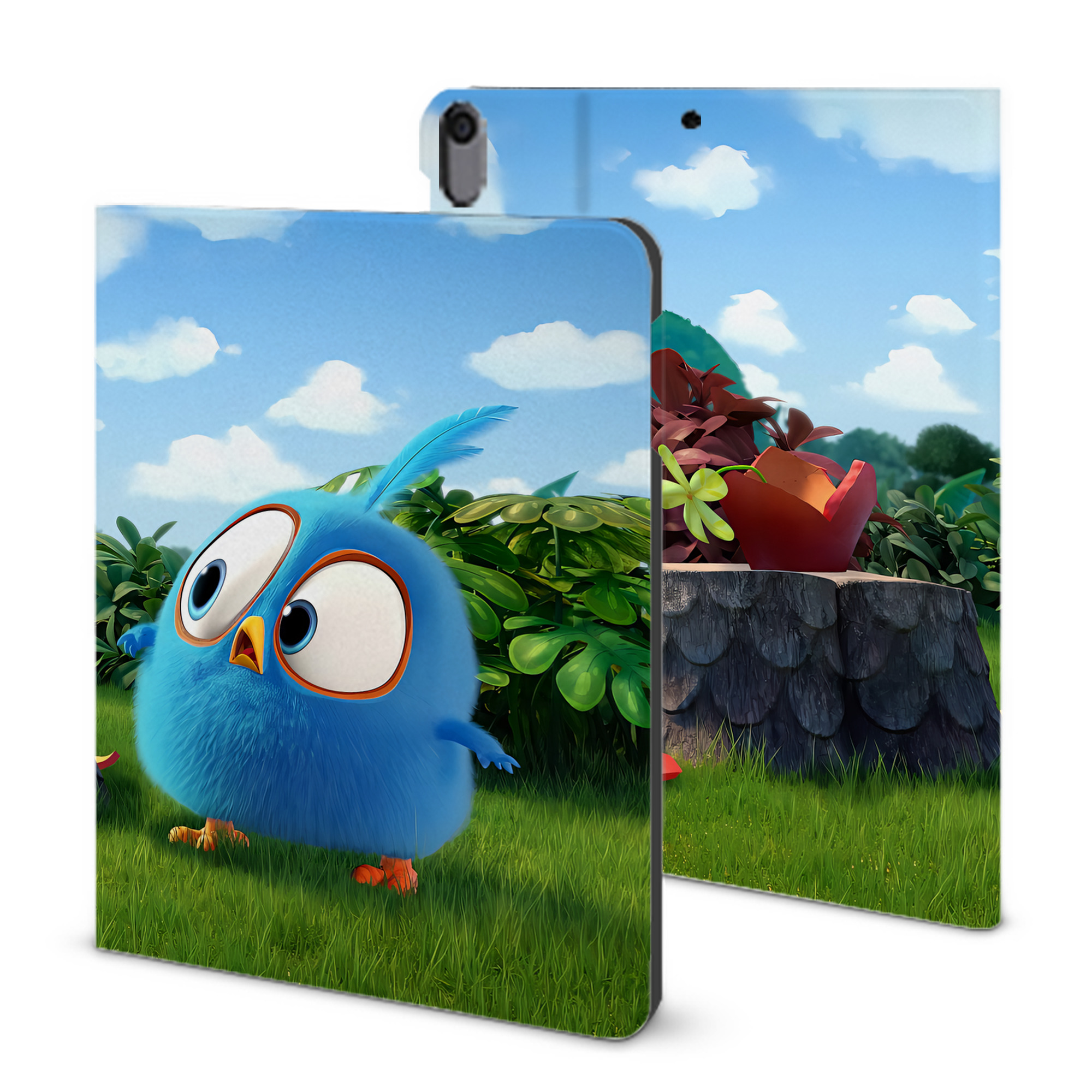 （画像用） Angry Birds アングリーバード IPad ケース ブック型 PUレザー TPU 耐衝撃 軽量 薄型 ペン収納なし 全面保護 IPad 各モデル対応